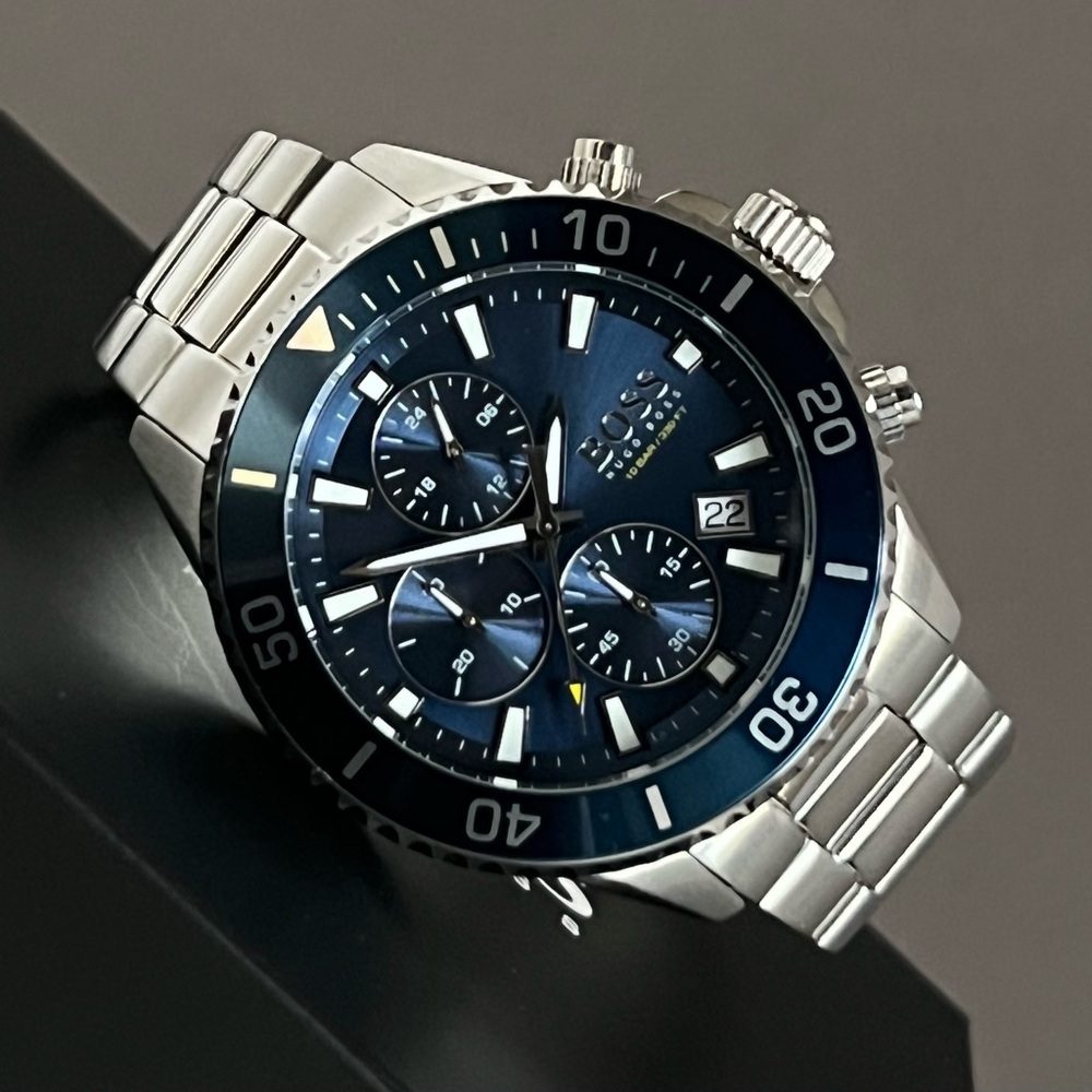 💰SOLD - HB1513907 - Hugo Boss Men’s Admiral Blue Dial Watch - Picture 6 of 13